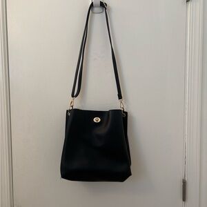 Coach Inspired Black Bucket Bag